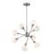 Z-Lite Tian 8 Light Pendant, Brushed Nickel & Matte Opal 616-8C-BN - alternate 3